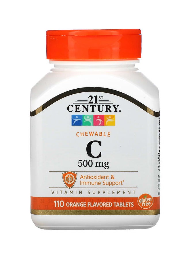 21st Century Vitamin C 500mg Orange 110 Chewables - Image 1